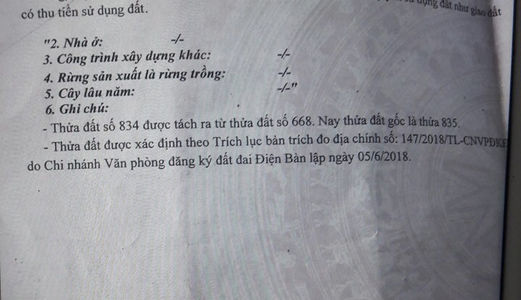[Chính Chủ] Bán Đất Điện Nam Trung Giá 1,3 Tỷ  Dt 111,5M2.