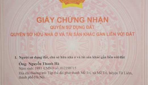 Cần Bán Đất Thổ Cư Tại Số 17A, Ngách 180/73, Ngõ 180, Tây Mỗ, Nam Từ Liêm