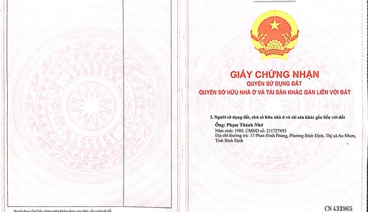 Bán Đất Chính Chủ Đường Cần Vương, Phường Bình Định, Thị Xã An Nhơn, Tỉnh Bình Định