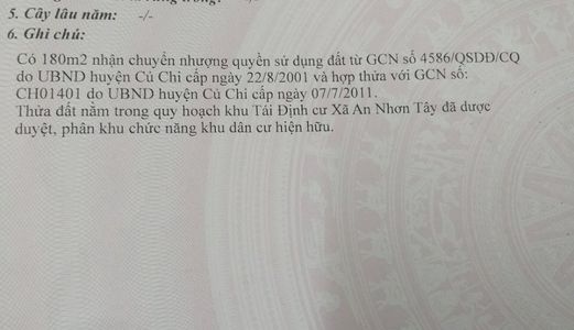 Bán Đất An Nhơn Tây Củ Chi 360M2 Mặt Tiền Tỉnh Lộ 7 Giá 3 Tỷ