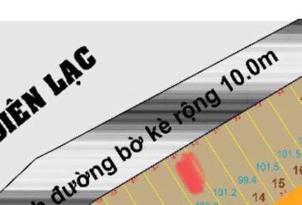 Chính Chủ Bán Đất Diên Lạc 103M2, 2 Mặt Tiền, View Sông, Đường 10M, Tt Tiến Độ