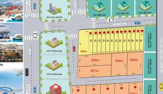 Bán Đất Nền Khu Công Nghiệp Phú Mỹ 3, Sổ Hồng Riêng Từng Lô, Hai Mặt Tiền Đường Lớn