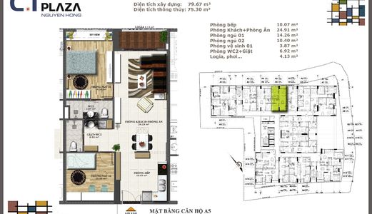 Chính Chủ Bán Gấp Căn Hộ Gò Vấp 79M2, 2 Phòng ngủ Tầng Trung Mặt tiền Đường Nguyên Hồng Giá Chỉ 2,650 Tỷ