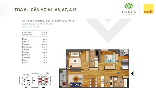 Nhượng Bán Căn Họ 3Pn Tại Chung Cư Sky Park Số 3 Tôn Thất Thuyết. Lh:0337495404