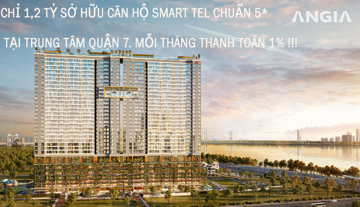 Chỉ 1,2 Tỷ Sở Hữu Căn Hộ Smart Tel Chuẩn 5* Tại Trung Tâm Quận 7. Mỗi Tháng Thanh Toán 1% !!!