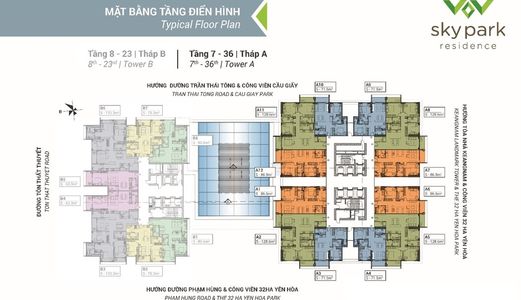 Chỉ Còn 2 Căn 3 Phòng ngủ 128,6M2 Giá Tốt Nhất Tại Sky Park. Lh Ngay: 0337495404