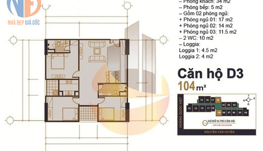 Chính Chủ Cần Bán Gấp Chung Cư Học Viện Kỹ Thuật Quân Sự 60 Hoàng Quốc Việt, 104M2.