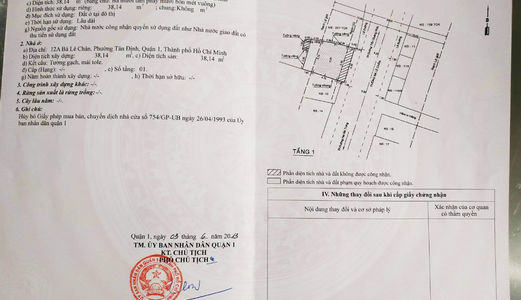 Bán Nhà Mặt Tiền Quận 1