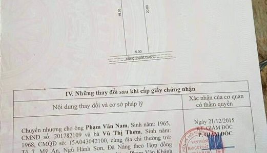 Đất Mặt Tiền Lê Trọng Tấn Quận Cẩm Lệ Cần Bán