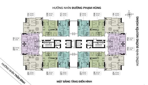 Bán Căn Hộ 2 Phòng Ngủ Tại 18A Phạm Hùng,ban Công Đông Nam Giá 1.19 Tỷ