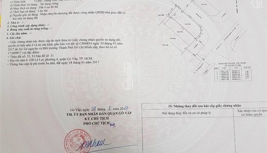 Đất Mặt Tiền Đường Phường 4 Gò Vấp Có Sổ Hồng