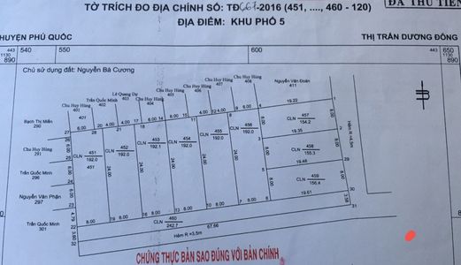 Bán Đất Khu Phố 5 Tt Dương Đông, Giá Đầu Tư Hỗ Trợ Thanh Khoản