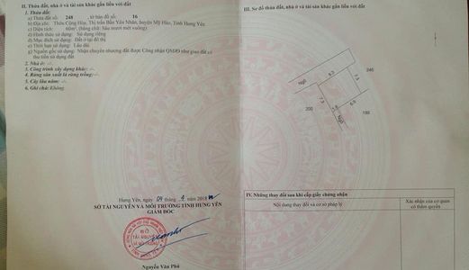 Chính Chủ Bán Đất Thổ Cư Thị Trấn Bần