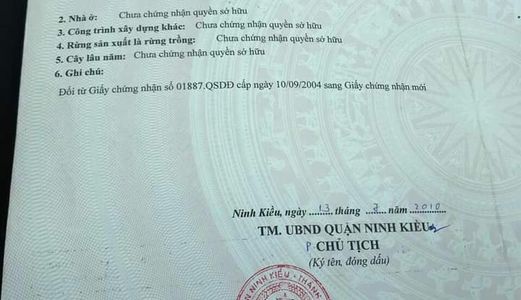 Bán Nền Thổ Cư Kdc 3A Thuộc Phường An Bình Ninh Kiều Cần Thơ