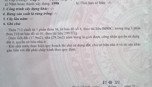 Bán Nhà Cấp 4 Ngay Chợ Bà Lát 82M2 - Diện tích Đất 102M2 - Sổ hồng riêng - Giá 2,3 Tỷ - Có Thương Lượng