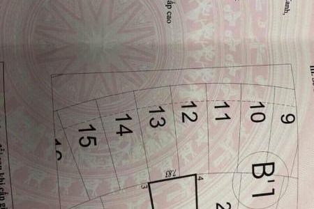 Bán Lô B'1-28 Rẻ Quạt Khu đô thị Vựng Đâng, Senco5. Diện tích: 103.5M2, mặt tiền: 6M. Nở Hậu!