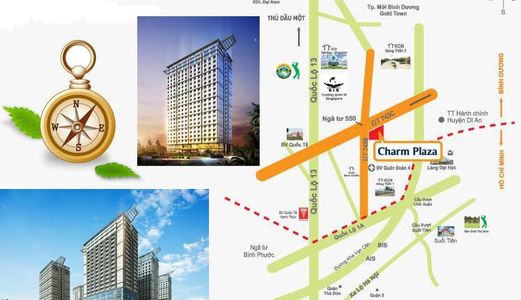 Căn Hộ Charmsapphire Dĩ An Bình Dương Giá 1,1 Tỷ/căn