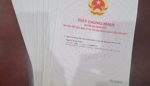 Đất Trung Tâm Tp Tây Ninh 5X28 Shr 