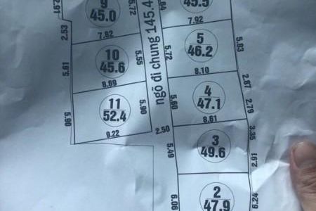 Bán Ô Số 1 Chợ Vườn Đào - Bãi Cháy, Hạ Long. Diện tích: 46.1M2, mặt tiền: 6.5M Giá Rẻ !!!