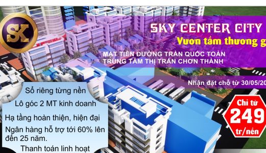 Đất Nền Dự Án Sky Center City V Thổ Cư Giá Rẻ