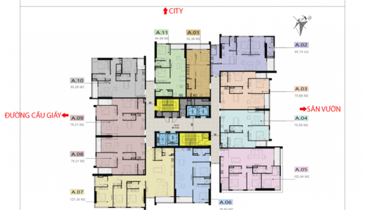 Chính Chủ Cần Bán Căn Hộ Chung Cư 75,9 M2 Center Point 110 Cầu Giấy, Giá Rẻ Chỉ 34.8Tr/m2
