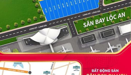 Đầu Tư Đón Đầu Lô Đất Vàng Đối Diện Sân Bay , Giá Siêu Lúa Non	