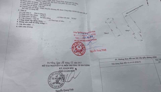 Bán Nhà  Tầng Kiệt 377 Hải Phòng Vị Trí Quá Đệp Cách Đường Chính 50M