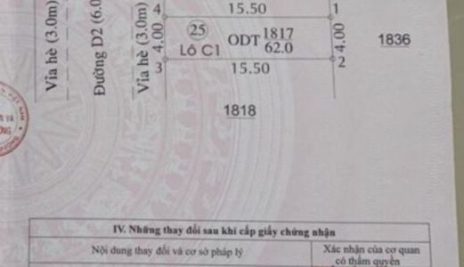 Đất Mặt Tiền Chợ Thuận Lợi Kinh Doanh