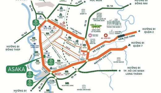 Bán Đất Nền Bến Lức- Long An Giai Đoạn 1, Giá Chỉ Từ 12 Triệu/m2 