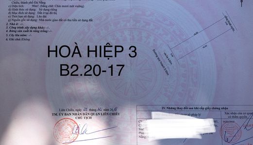 Bán Đất Tái Định Cư Hoà Hiệp 3-Liên Chiểu