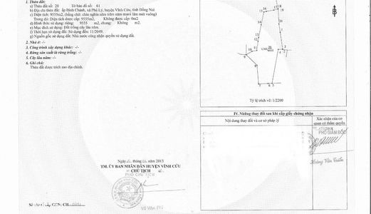 Đang Kẹt Tiền Bán Gấp Lô Đất Đẹp, Bằng Phẳng Dt 9555M2 Tại Phú Lý, Vĩnh Cửu, Đồng Nai, Giá Rẻ Nhất Khu Vực