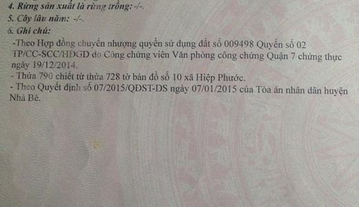 Bán Đất Hxh Xã Hiệp Phước . Nhà Bè . Dt 5X13.5M. Đường 6M. Giá 1 Tỷ 770 Tr .