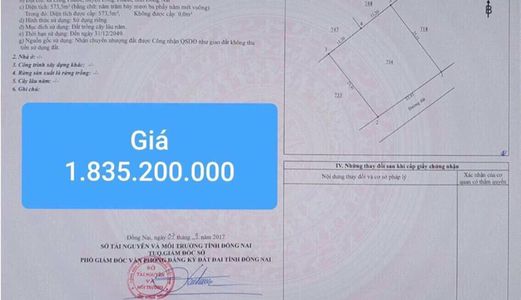 Bán 525 M2 Đất Ngay Sân Bay Long Thành Nhận Sổ Ngay