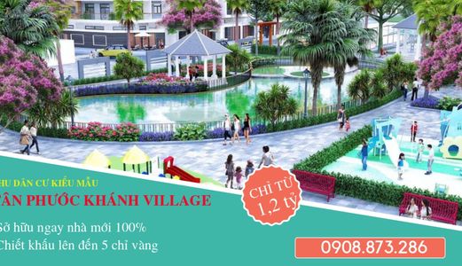 Chính Chủ Cần Bán Gấp Nhà 1 Trệt 1 Lầu Sổ Riêng Ngay Tân Phước Khánh Village