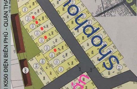 Bán 5 Lô Đất Kiệt Ô Tô 5M Đường Điện Biên Phủ  - Vị Trí Đẹp, Đối Diện Là Dãy Shophouse 4 Tầng Xây Sẵn Rất Hoàng Tráng,