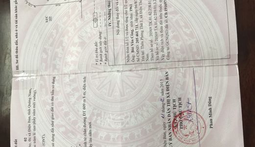 Đất Diện Tích 208.5m2, Đường Lớn Điện Thọ 609 Thông Phong Thử 1, xã Điện Thọ, Thị Xã Điện Bàn Tỉnh Quảng Nam