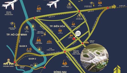 Đất Nền Sân Bay Long Thành, Thổ Cư 100%, Cam Kết Mua Lại 10%/1 Năm