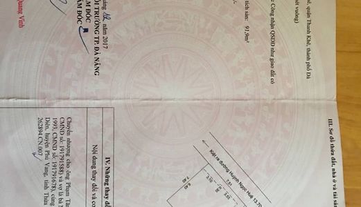 Chính Chủ Chào Bán Nhà 2 Tầng Kiệt Oto Huỳnh Ngọc Huệ