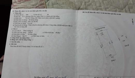 Bán Lô Đất Tặng Nhà Cấp 4 Kiệt Oto Vô Tận Nơi Vị Trí Quá Đệp