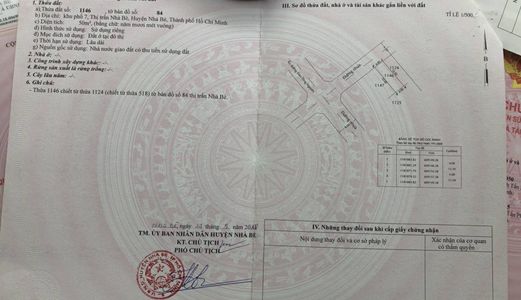 Bán Đất Nền Đã Có Sổ Đỏ Tại Thị Trấn Nhà Bè, Lh: 0934366386