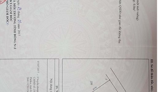 Cần Bán Gấp Lô Đất 2 Mặt Tiền Long Phước - Long Thành - Đồng Nai