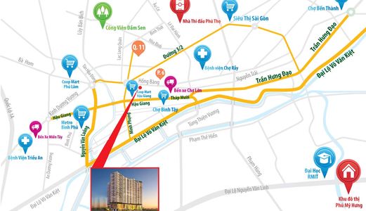 Mở Bán Giai đoạn 1 Căn Hộ 30 Tầng Biểu Tượng Quận 6, Mặt Tiền Minh Phụng, Ck 5-23%