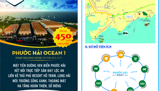 Đất Mặt Tiền Đường Võ Văn Kiệt Ven Biển Dự Án Phước Hải Ocean 1: Mua Đất Rinh Xe Ab Về Nhà
