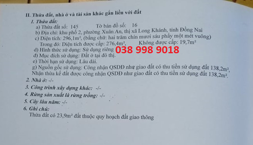Đất Kèm Nhà 300M2 Ở Tại Trung Tâm Tp. Long Khánh