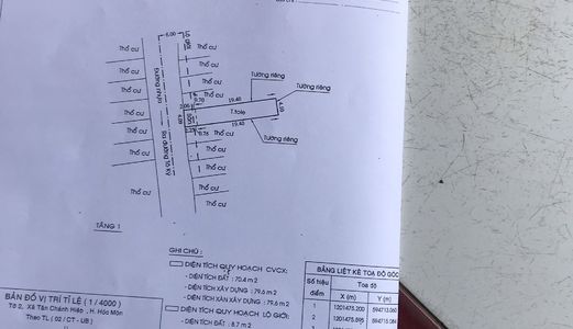 Cần Bán Gấp Mảnh Đất 90M2, Phường Tân Chánh Hiệp,quận 12.