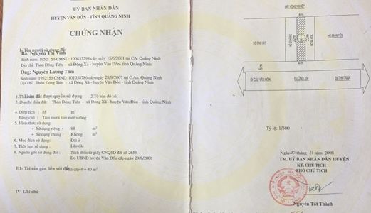 Cần Bán Lô Đất Đẹp Nhất Mặt Đường Quốc Lộ 334 Vân Đồn Giá Rẻ 31,5Tr/m2