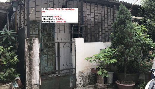 Chính Chủ Bán Cả Đất Và Nhà Tại Tổ 14, Thị Trấn Đông Anh, Rộng 42,8M2 - 0978281901