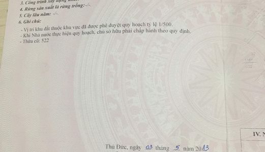 Bán Lô Đất Đường Số 23, P. Hiệp Bình Chánh, Thủ Đức. Dt: 8X16M Công Nhận 128M2 Giá Đầu Tư 67Tr/m2