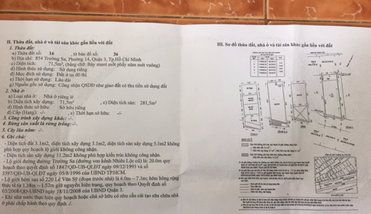 Cần Bán Gấp Nhà Phố 2 Mặt Tiền Đường Trường Sa Và Lê Văn Sĩ, Quận 3 TPHCM