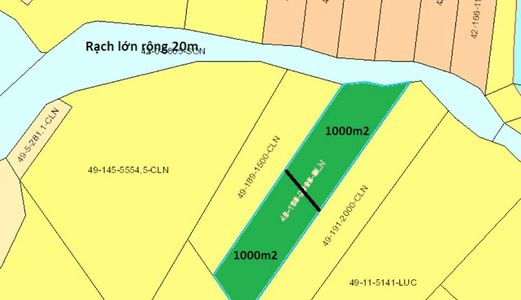Đất Vườn Mặt Tiền Rạch Lớn Gần Cát Lái, Giá Rẻ Chỉ 1,2Tr/m2